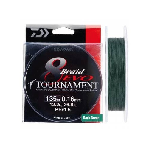 Trenzado DAIWA TOURNAMENT  X 8 - 14 mm VERDE