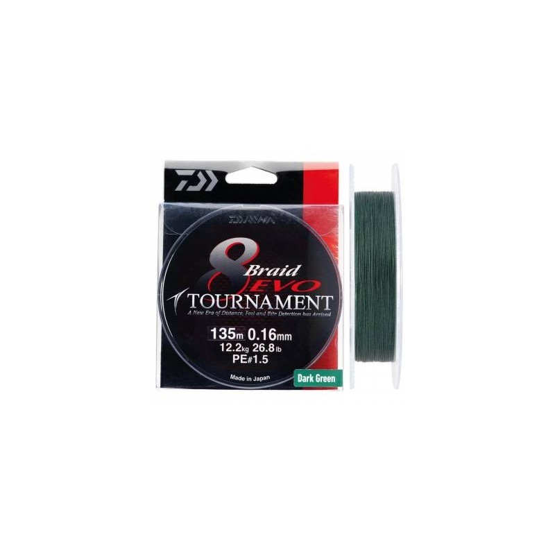 Trenzado DAIWA TOURNAMENT  X 8 - 14 mm VERDE