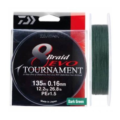 Trenzado DAIWA TOURNAMENT  X 8 - 14 mm VERDE