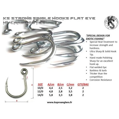 Anzuelo simple doble PROANGLERS 14/0