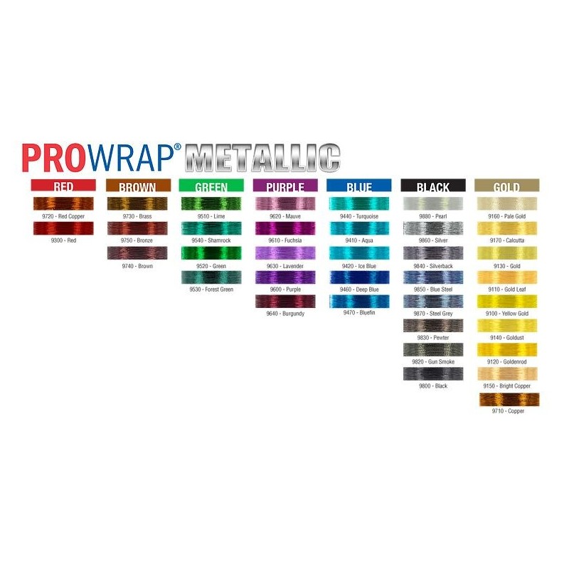 Hilo anillar ProWrap Metallic 100Y  A - GOLD LEAF