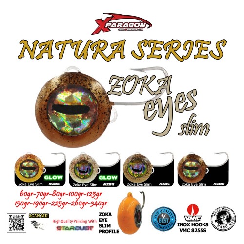 Señuelo X-PARAGON ZOKA EYES SLIM NATURA 360 grs