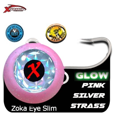 Señuelo X-PARAGON ZOKA EYES SLIM GLOW STRASS 340 grs