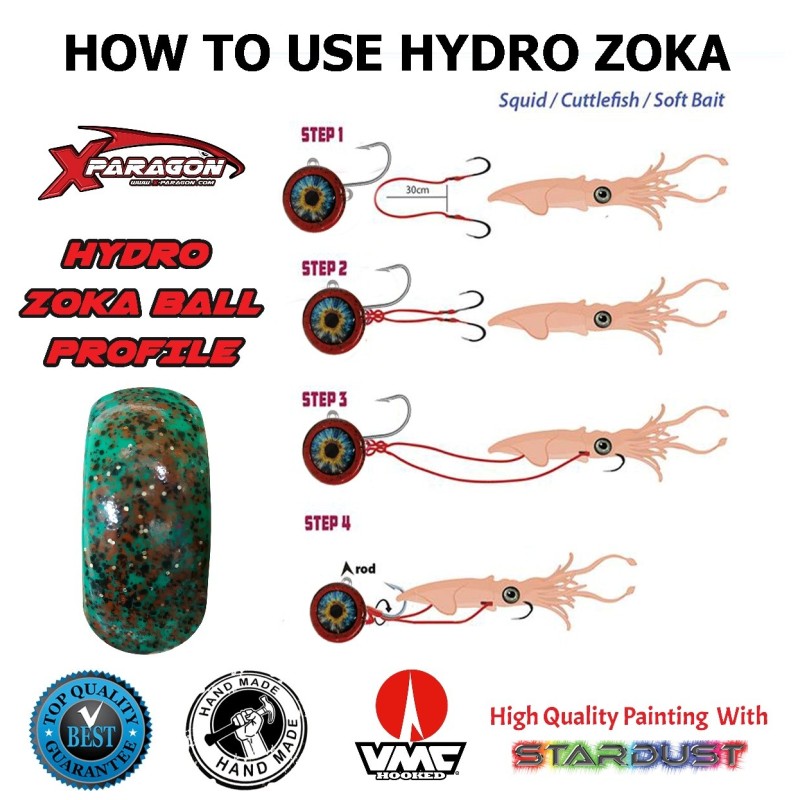 Señuelo X-PARAGON ZOKA EYES SLIM NATURA 340 grs