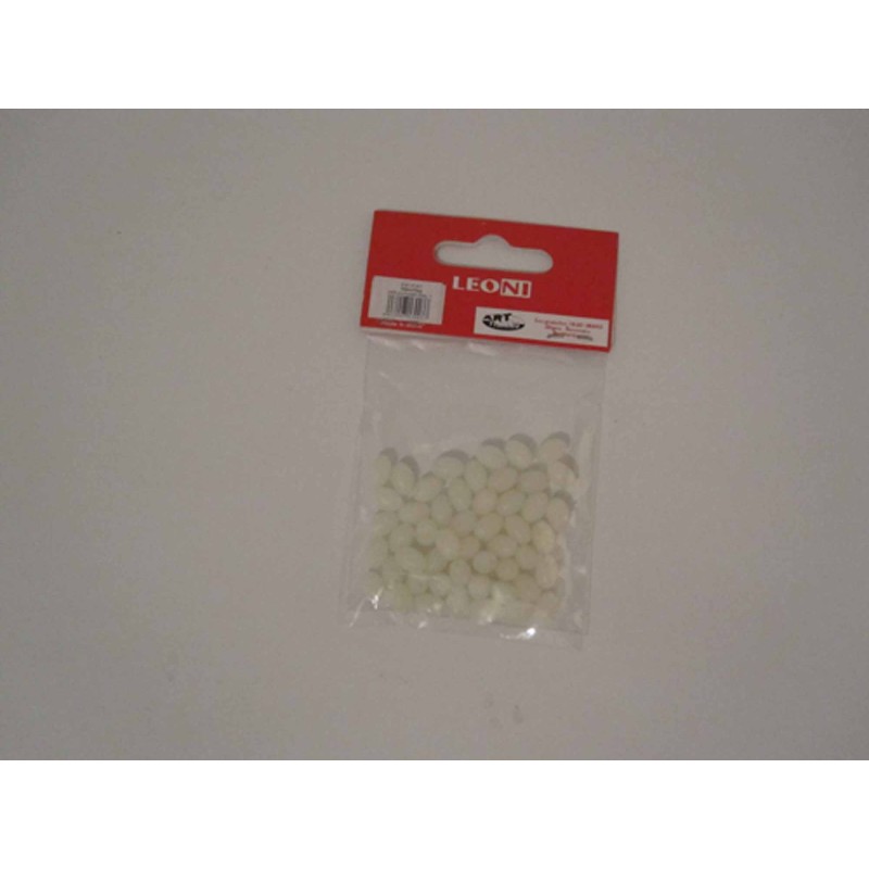 Perla fluorescente ovalada