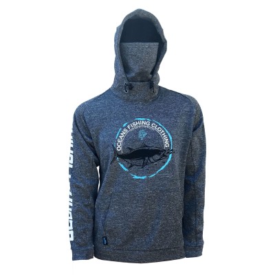 Sudadera de pesca OCEANS FISHING POLARTECH "Grey Tuna" Talla S