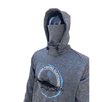 Sudadera de pesca OCEANS FISHING POLARTECH "Grey Tuna" Talla S