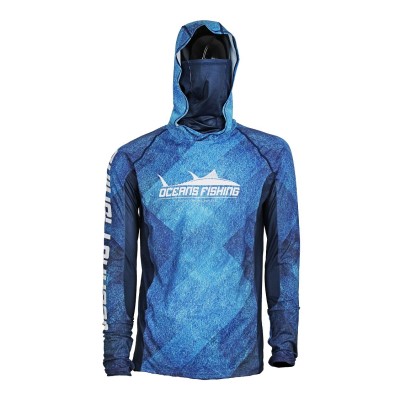 Camiseta de pesca OCEANS FISHING Deep Blue talla S