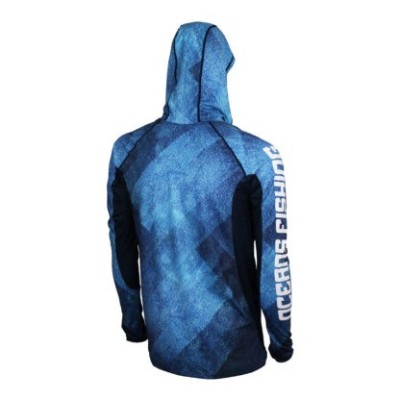 Camiseta de pesca OCEANS FISHING Deep Blue talla S