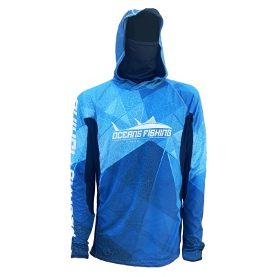 Camiseta de pesca OCEANS FISHING Deep Blue V2 talla S