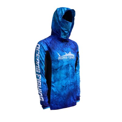 Camiseta de pesca OCEANS FISHING Deep Blue V3 talla S