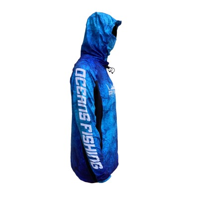 Camiseta de pesca OCEANS FISHING Deep Blue V3 talla S