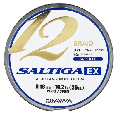 Trenzado DAIWA SALTIGA 12 HEBRAS 0.16 MM - 300 M