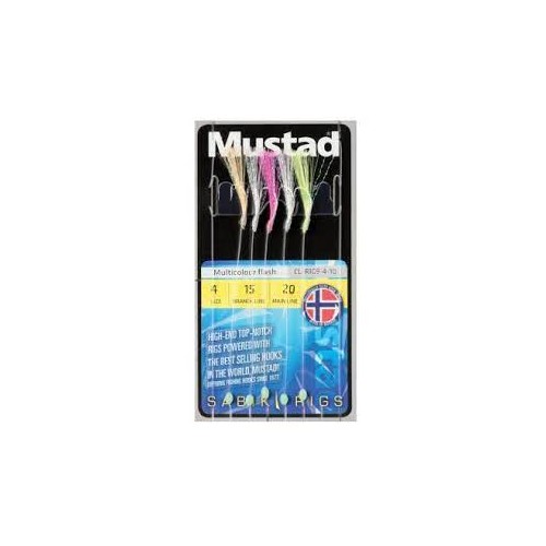 Sabiki Mustad Multicolor flash talla 6