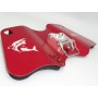 Placa de combate Dual Play Gimbal Pad Plate-Aluminum RED/SILVER