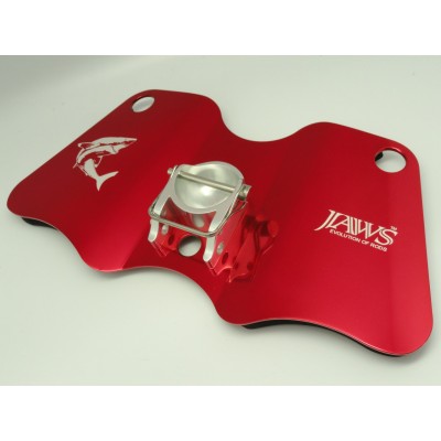 Placa de combate Dual Play Gimbal Pad Plate-Aluminum RED/SILVER