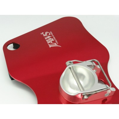 Placa de combate Dual Play Gimbal Pad Plate-Aluminum RED/SILVER
