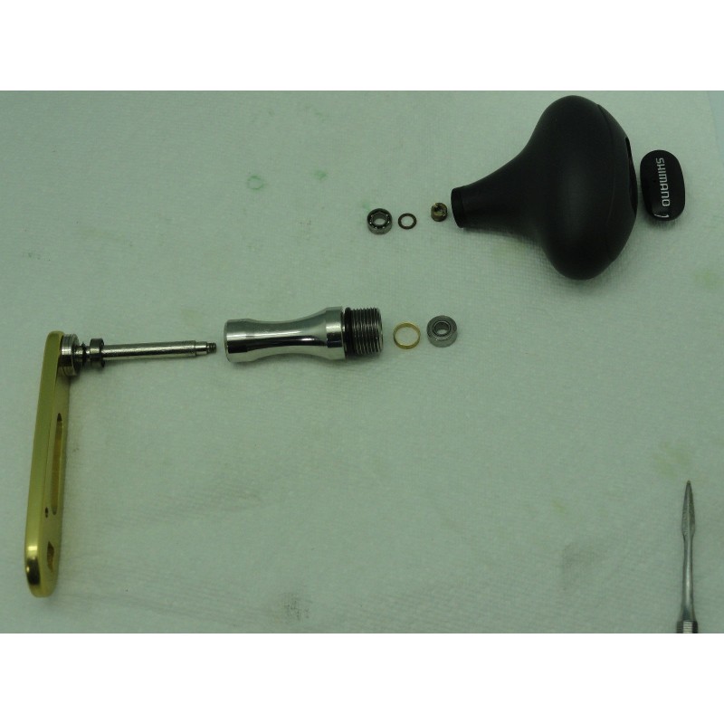 Pomo Ultimate Jigging T-Bar T092 Handle Knob w/o Bearing BLUE / SILVER