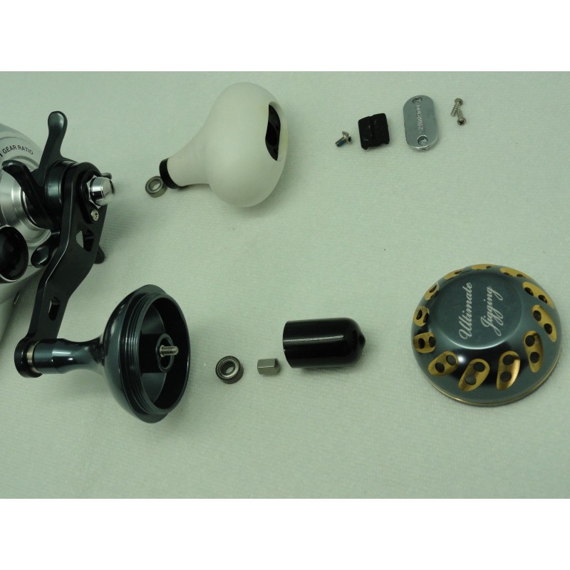 Pomo ultimate jigging  45mm Knob w/o Bearing BLUE / SILVER