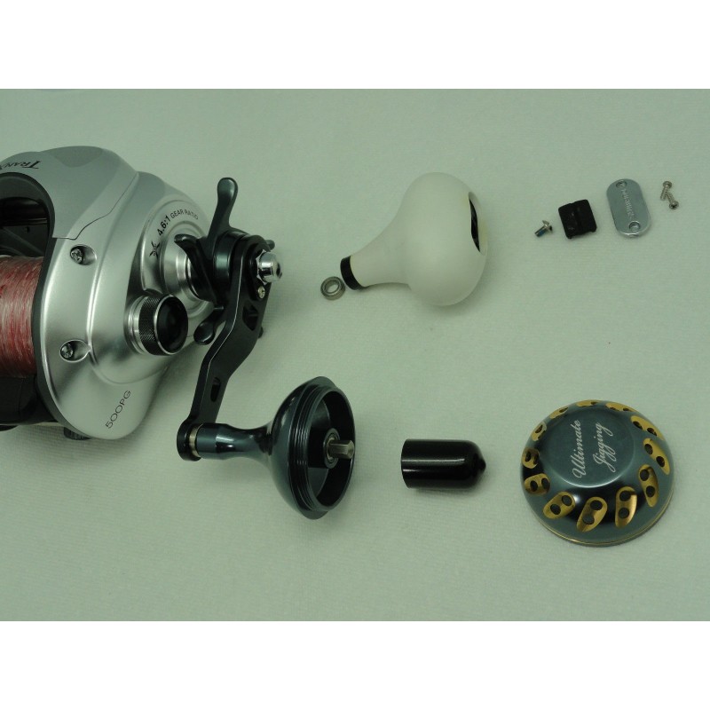 Pomo ultimate jigging  45mm Knob w/o Bearing BLUE / SILVER