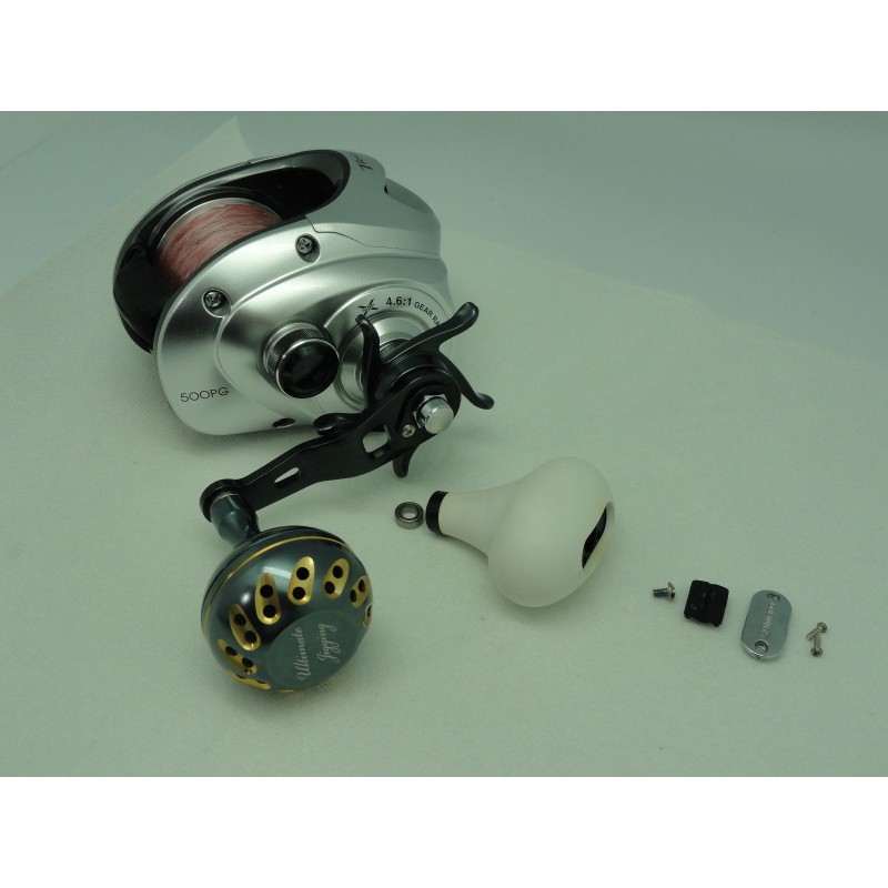 Pomo ultimate jigging  45mm Knob w/o Bearing BLUE / SILVER