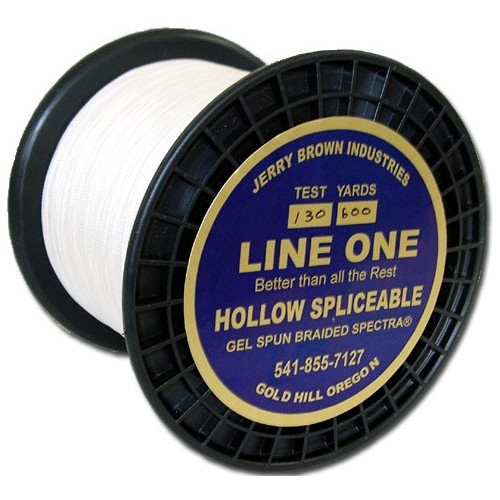 Jerry Brown Hollow Spectra  50 yds 130 lbs white