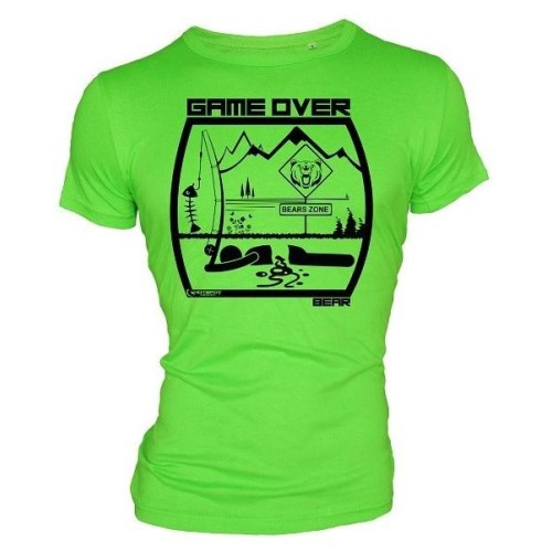 Camiseta de pesca HotSpot Desing GAME OVER - BEAR Talla M