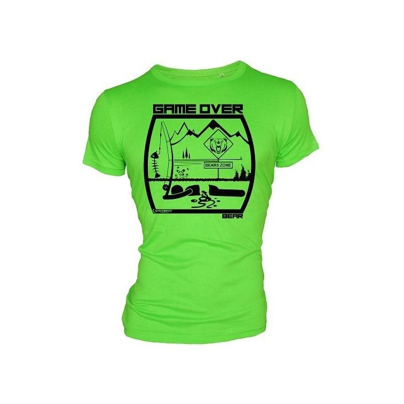 Camiseta de pesca HotSpot Desing GAME OVER - BEAR Talla M