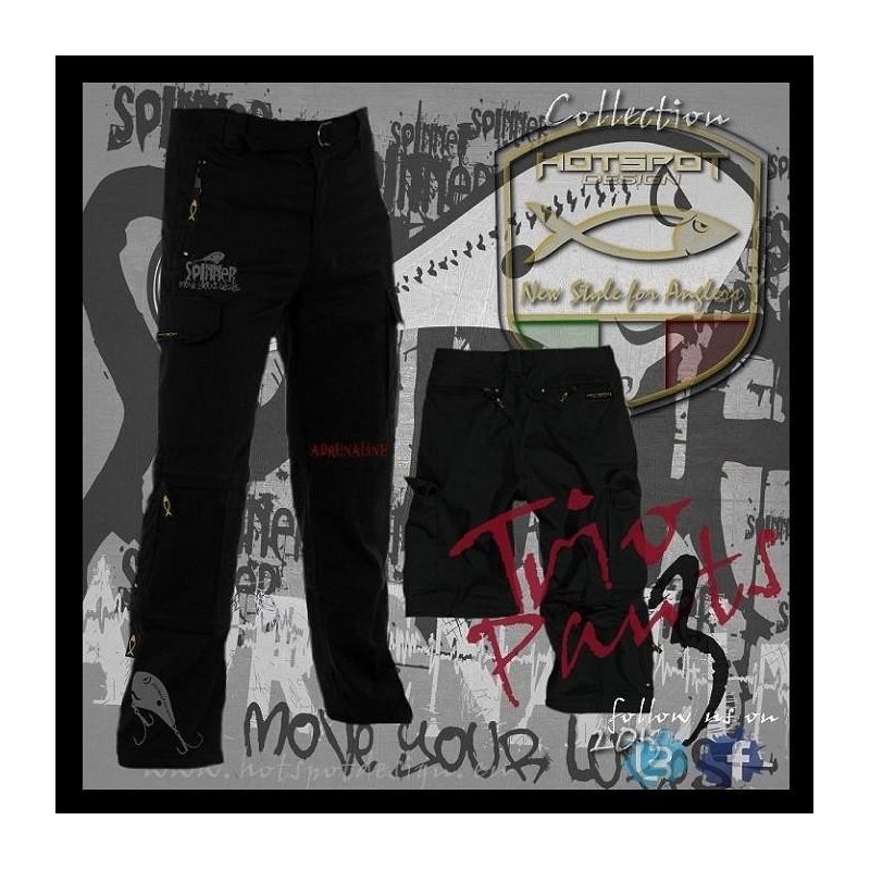 Pantalón de pesca HotSpot Desing TRIO ADRENALINE Talla M
