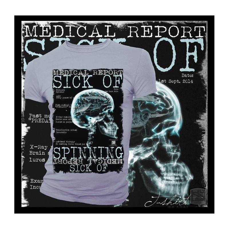 Camiseta de pesca HotSpot Desing SICK OF SPINNING Talla M