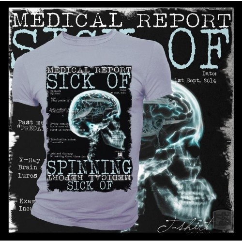 Camiseta de pesca HotSpot Desing SICK OF SPINNING Talla M