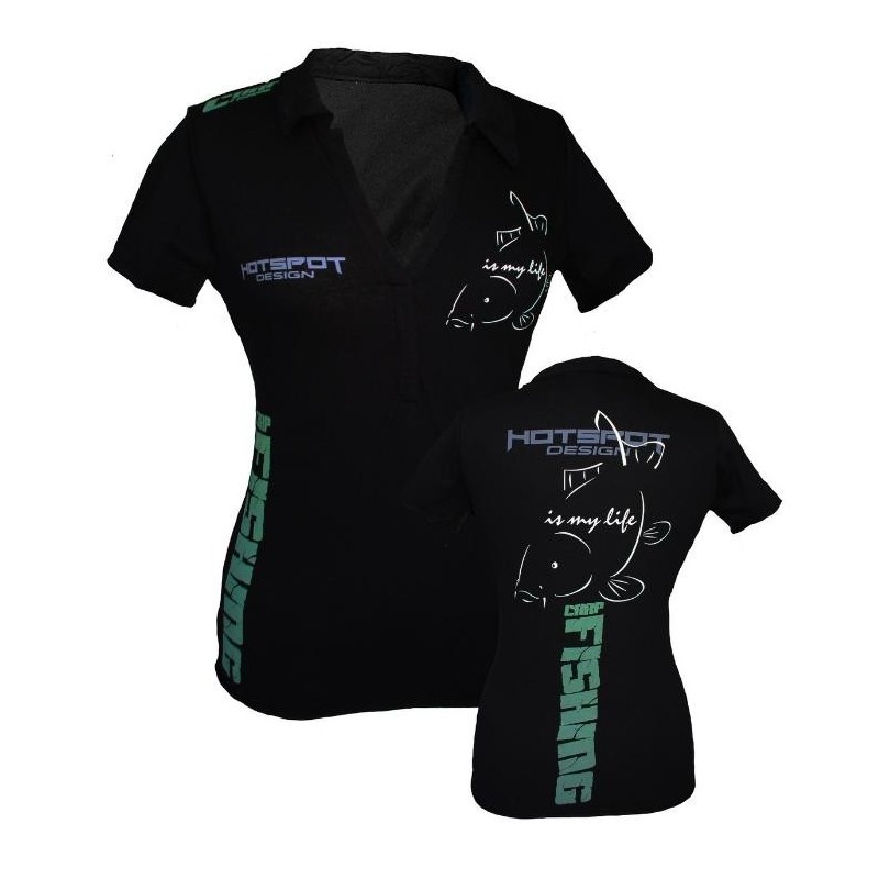 Polo de pesca HotSpot Desing CARPFISHING Woman Talla M