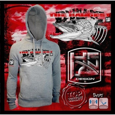 Sudadera de pesca HotSpot Desing PIKE THE BADDEST Talla M