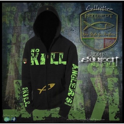 Sudadera de pesca HotSpot Desing NO KILL Talla M