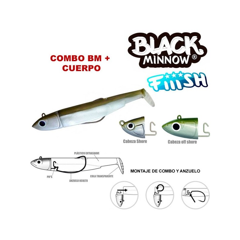 Cabeza plomada FIISH BLACK MINNOW 70 3g kaki