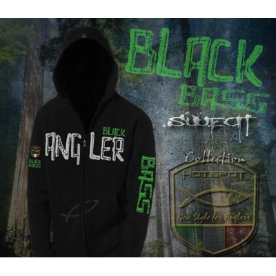 Sudadera de pesca HotSpot Desing BLACK BASS Talla M