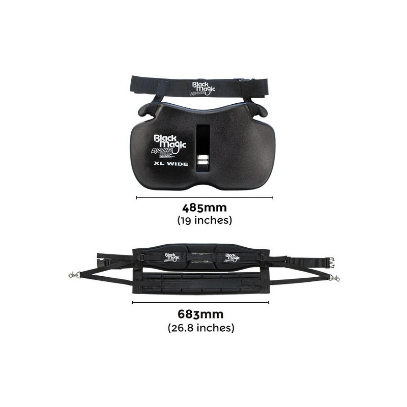 Kit BLACK MAGIC  Equalizer Fighting Belt and Harness Set  STANDAR + PLACA XL
