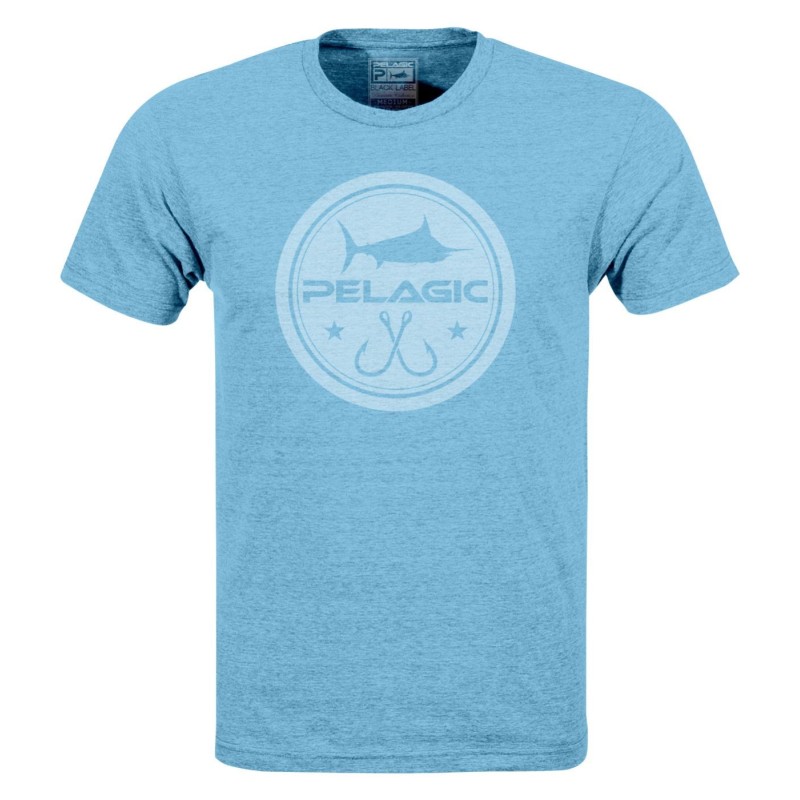 Camiseta de pesca PELAGIC BLACK LABEL CIRCLE LOGO TEE Talla L