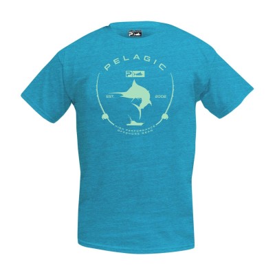 Camiseta de pesca PELAGIC BLACK LABEL CIRCLE LOGO TEE Talla L