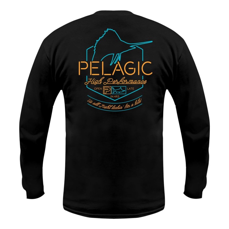 Camiseta de pesca PELAGIC OPEN LATE LS TEE Talla M