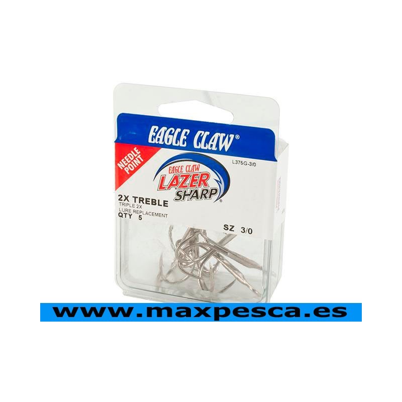 Anzuelo triple EAGLE CLAW L375GH-3/0